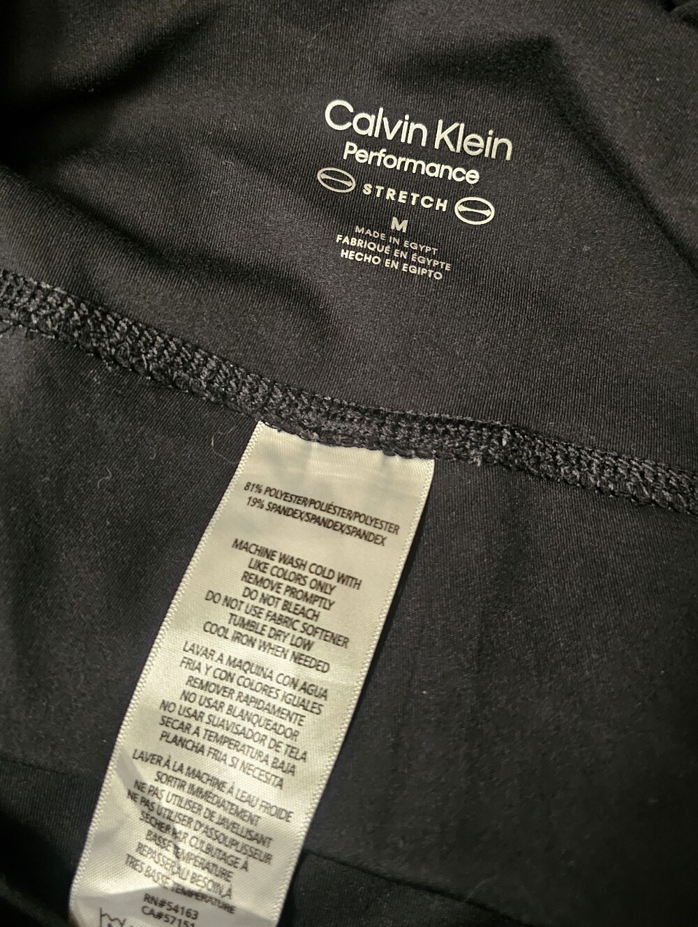 Calvin Klein Performance workout bike stretch short shorts womens black - Picture 5 of 5